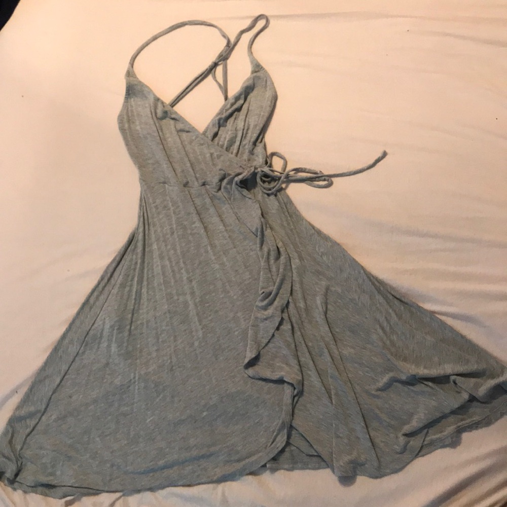 Kimchi Blue Gray Wrap Dress